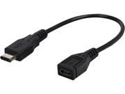 SYBA SY CAB20172 8 Inch USB 3.1 Type C Male to MicroUSB Female Short Cable