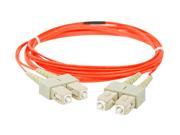 SIIG CB FE0211 S1 6.56 ft. 2m Multimode 62.5 125 Duplex Fiber Patch Cable SC SC