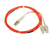 SIIG CB FE0G11 S1 6.56 ft. 2m Multimode 50 125 Duplex Fiber Patch Cable LC SC
