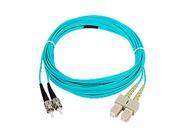 SIIG CB FE0U11 S1 16.4 ft. 5m 10 Gb Aqua Multimode 50 125 Duplex Fiber Patch Cable SC ST