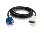 C2G 27590 Black 6.56 ft. Connector 1 DVI I 17 pin Male Analog Only Connector 2 HD15 Female M F DVI A Male to HD15 VGA Female Analog Video Extension Cable
