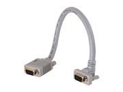 C2G 52001 3 ft. Premium Shielded HD15 SXGA M M Monitor Cable with 90° Upward Angled Connector