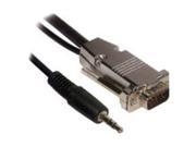 C2G 40864 50 ft. Plenum Rated HD15 UXGA 1600 x 1200 3.5mm M M Audio Cable