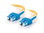 Cables To Go 20455 6.56 ft. SC SC Duplex 9 125 Single Mode Fiber Patch Cable