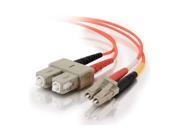 Cables To Go 37954 32.81 ft. 10m LC SC Plenum Rated Duplex 62.5 125 Multimode Fiber Patch Cable