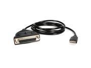 StarTech Model ICUSB1284D25 6 ft. USB to Parallel Adapter Cable DB25