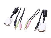 StarTech 6 ft. KVM Cable for DVI and USB KVM Switches with Audio Microphone