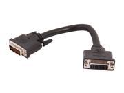 StarTech DVIEXTAA6IN Black 6 DVI to DVI F M 6in DVI I Dual Link Digital Analog Port Saver Cable