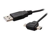 StarTech USBHAUBMB3 3ft. USB to Micro USB and Mini USB Combo Cable A to B