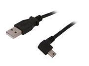 StarTech USB2HABM6RA 6 ft. Mini USB Cable A to Right Angle Mini B