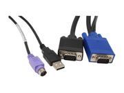 LINKSKEY 6 ft. 3 in 1 USB PS 2 KVM Combo Cable