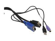 LINKSKEY 10 ft. 3 in 1 USB PS 2 KVM Combo Cable