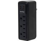 CyberPower CSP300WU Professional 3 Outlets Surge Suppressor 2 USB Charging Ports 918 Joules
