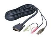 IOGEAR 6 ft. Dual Link DVI KVM Cable with USB and Audio Mic