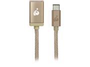 IOGEAR G2LU3CAF10 GLD Charge Sync USB C to USB Type A Adapter