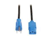 Tripp Lite Model P006 004 BL 4 ft. 4 ft 18AWG Power Cord NEMA 5 15P to IEC 320 C13 with Blue Connectors