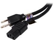 Tripp Lite Model P006 015 15 ft. 18AWG Replacement Power Cord SJT 10A 125V 5 15P to C13 15