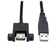Tripp Lite USB 2.0 Hi Speed Panel Mount Extension Cable A A M F 6 in. U024 06N PM