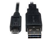 Tripp Lite 10ft USB 2.0 Universal Reversible Cable Male to Micro Male 10 UR050 010