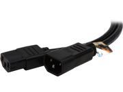 Tripp Lite Model P004 004 13A 4 ft. Black 16AWG SJT 13A 100 250V IEC 320 C14 to IEC 320 C13 Power Cord