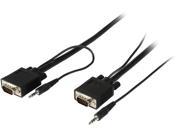 Tripp Lite P504 030 30 ft. Black SVGA VGA Monitor Audio Cable with Coax