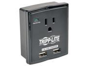 Tripp Lite SK10USB Protect It! 1 Outlet Surge Protector Direct Plug In 1080 Joules 2 USB Charging Ports 2.4A