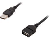 C2G 52107 6.5 ft. 2m USB 2.0 A Male to A Female Extension Cable Black