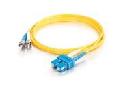C2G 15289 6.56 ft. SC ST Duplex 9 125 Single Mode Fiber Patch Cable