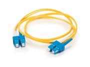 C2G 16816 16.40 ft. SC SC Duplex 9 125 Single Mode Fiber Patch Cable