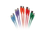 C2G 35679 2m USB 2.0 A B Cables 5 Colors 5pk