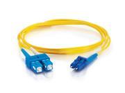 C2G 37469 22.97 ft. LC SC Duplex 9 125 Single Mode Fiber Patch Cable