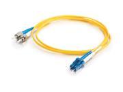 C2G 37474 3.28 ft. LC ST Duplex 9 125 Single Mode Fiber Patch Cable