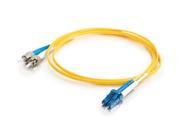 C2G 37483 32.81 ft. LC ST Duplex 9 125 Single Mode Fiber Patch Cable