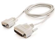 C2G 09445 25 ft. DB9 Female to DB25 Male Modem Cable