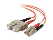 C2G 33017 13.12 ft. LC SC Duplex 50 125 Multimode Fiber Patch Cable