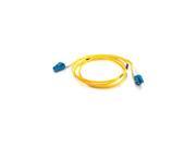 4m LC LC 9 125 OS1 Duplex Single Mode PVC Fiber Optic Cable Yellow 9 125 micron cable for gigabit ethernet applications