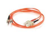 C2G 11151 1m SC ST 62.5 125 OM1 Duplex Multimode Fiber Optic Cable TAA Compliant Orange