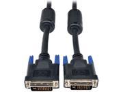 Tripp Lite DVI I Dual Link Digital and Analog Monitor Cable DVI I M M 15 ft