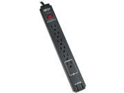 Tripp Lite TLP606USB Protect It! 6 Outlet Surge Protector 6 ft. Cord 990 Joules 2 USB Charging Ports 2.1A Black Housing