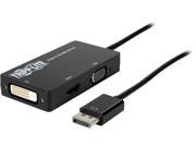 Tripp Lite DisplayPort to VGA DVI HDMI All in One Cable Adapter Converter for DP 1.2 4K x 2K HDMI P136 06N HDV 4K