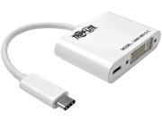 Tripp Lite U444 06N D C USB 3.1 Gen 1 USB C to DVI DisplayPort Alternate Mode External Video Adapter w USB C Charging Port