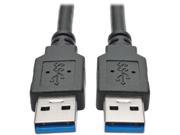 Tripp Lite 6 ft. USB 3.0 SuperSpeed A A Cable M M 28 24 AWG 5 Gbps Black 6 U320 006 BK