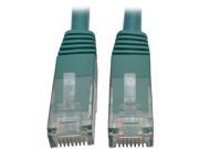Tripp Lite 3ft Cat6 Gigabit Molded Patch Cable RJ45 M M 550MHz 24 AWG Green
