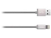 Kanex K157-1162-SV4F Silver 4ft. Premium DuraFlex Lightning Cable - Silver Kanex K157-1162-SV4F Silver 4ft. Premium DuraFlex Lightning Cable - Silver