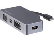 StarTech.com CDPVDHDMDPSG USB-C Multiport Video Adapter - Space Gray USB-C Adapter - 4-in-1 USB-C to VGA, DVI, HDMI or mDP - 4K StarTech.com CDPVDHDMDPSG USB-C Multiport Video Adapter - Space Gray USB-C Adapter - 4-in-1 USB-C to VGA, DVI, HDMI or mDP - 4K