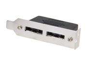 StarTech ESATAPLT2LPM 2 Port Low Profile SATA to eSATA Plate Adapter F M