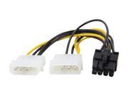 StarTech LP4PCIEX8ADP 6 LP4 to 8 Pin PCI Express Video Card Power Cable Adapter