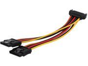 StarTech PYO2LSATA 6 Latching SATA Power Y Splitter Cable Adapter