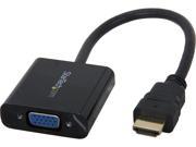 StarTech HD2VGAE2 HDMI to VGA Adapter Converter for Desktop PC Laptop Ultrabook 1920 x 1080