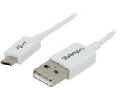 StarTech USBPAUB1MW 1m White Micro USB Cable A to Micro B